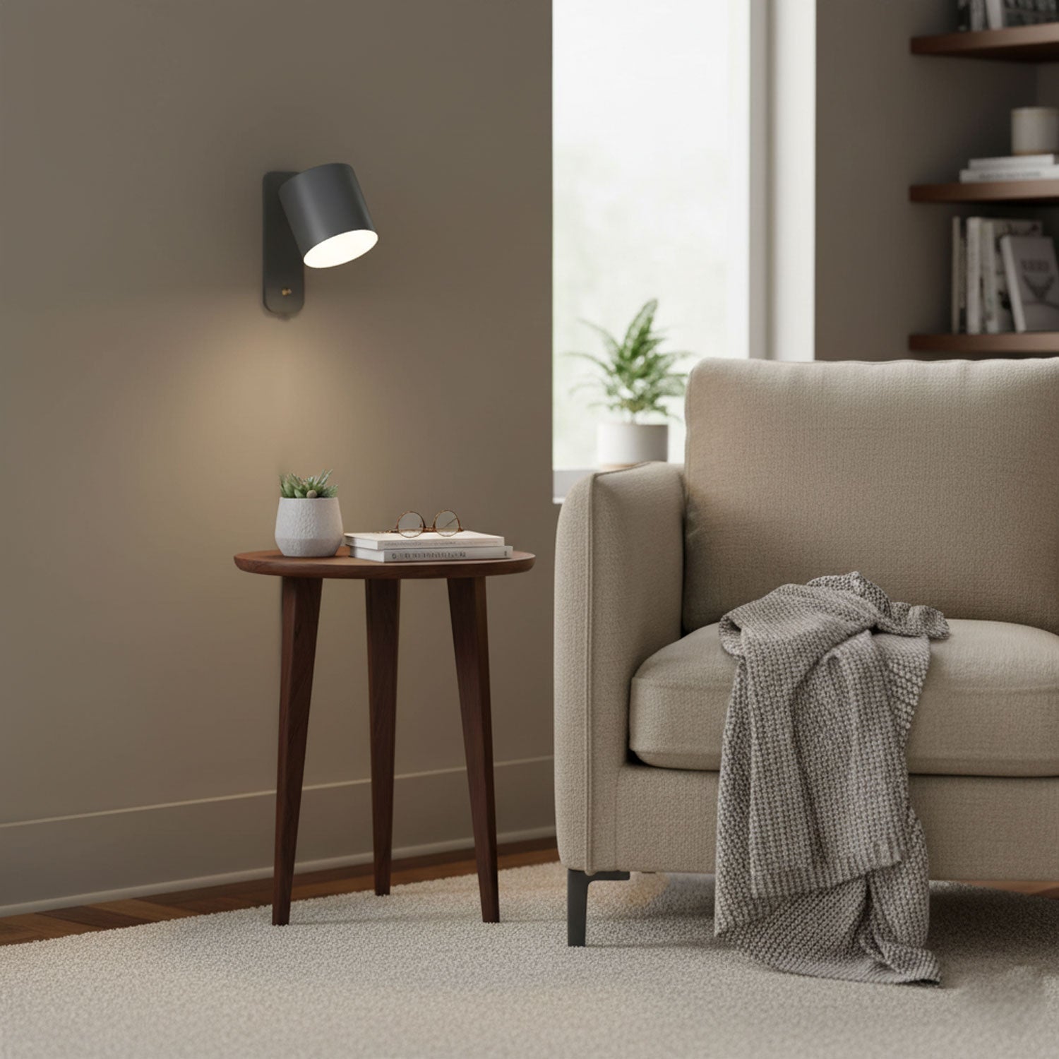 Rotatable Cylinder Wall Lamp | 350-Degree Adjustable, Minimalist Design for Modern Indoor Spaces