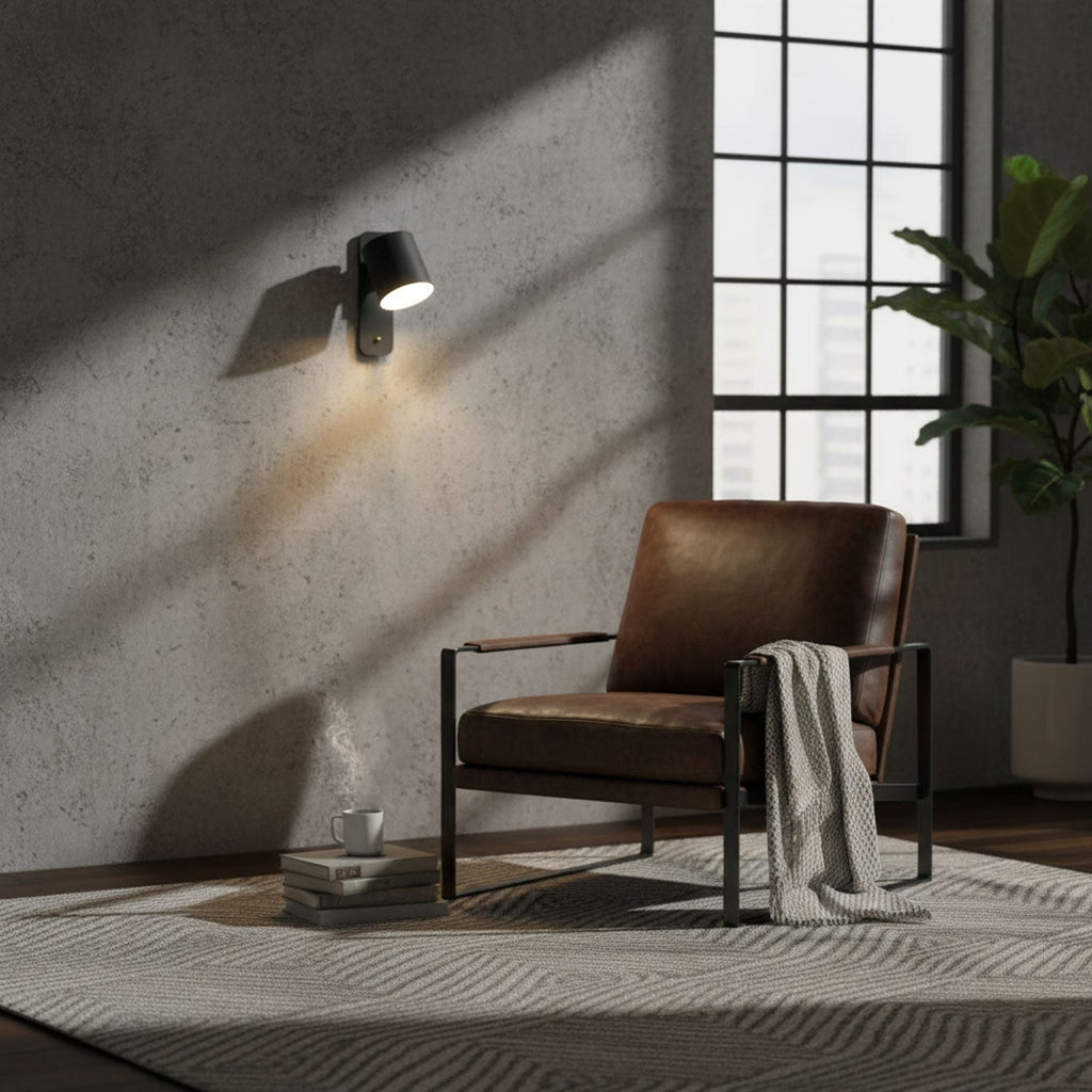 Rotatable Cylinder Wall Lamp | 350-Degree Adjustable, Minimalist Design for Modern Indoor Spaces