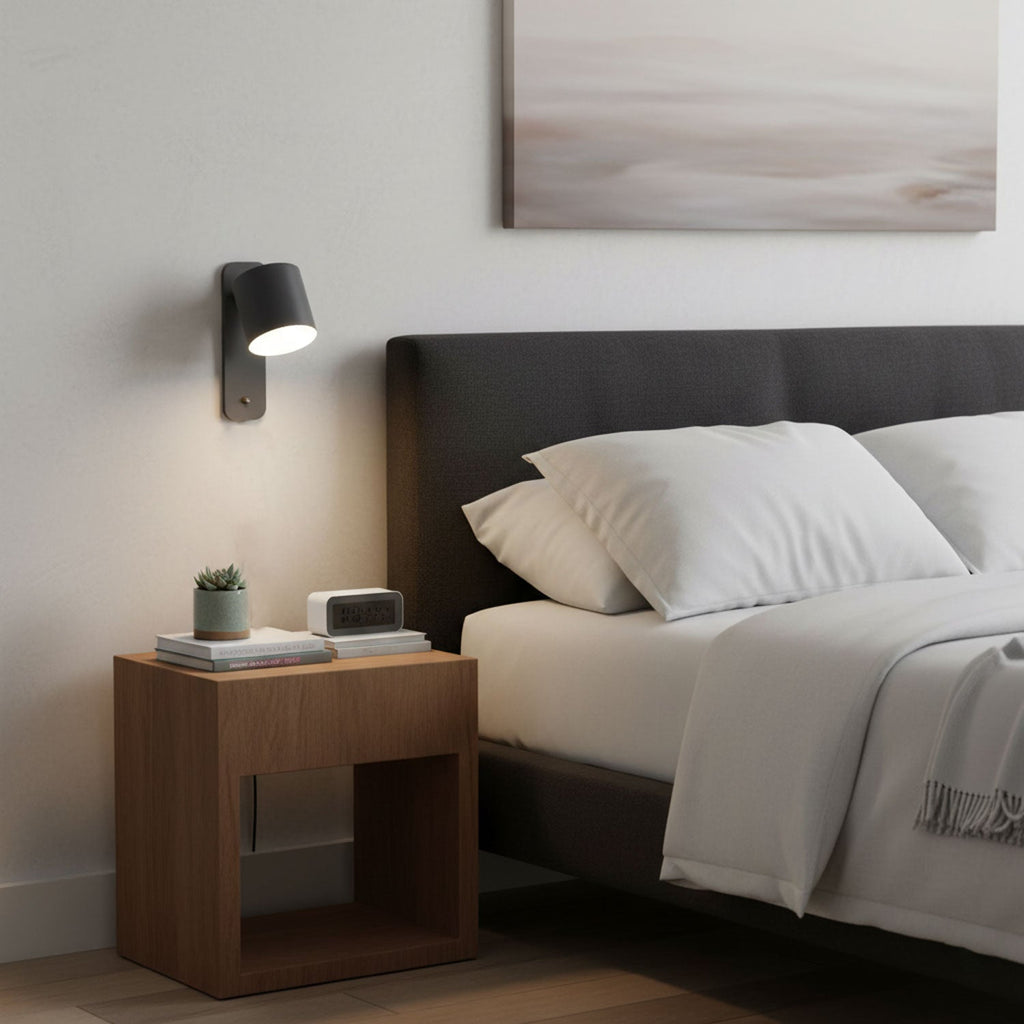 Rotatable Cylinder Wall Lamp | 350-Degree Adjustable, Minimalist Design for Modern Indoor Spaces