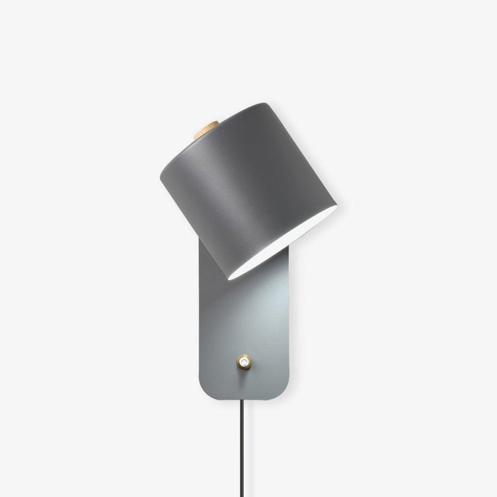 Rotatable Cylinder Plug-in Wall Lamp | 350-Degree Adjustable, Minimalist Design for Modern Indoor Spaces