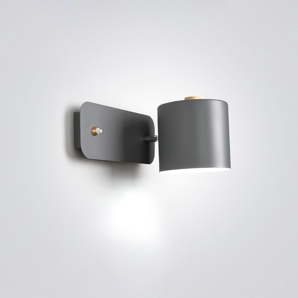 Rotatable Cylinder Wall Lamp with Adjustable Brightness for Living Room & Bedroom Lighting