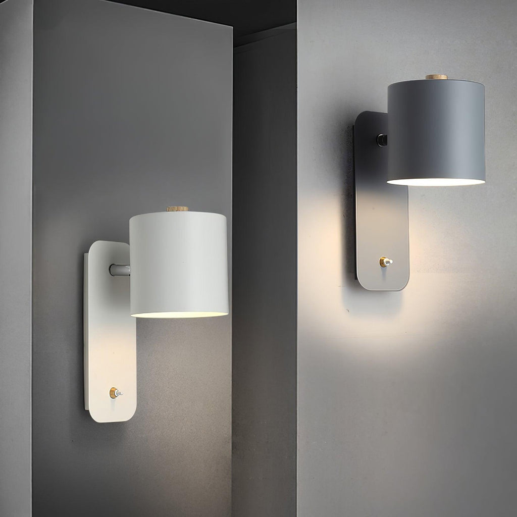 Rotatable Cylinder Wall Lamp | 350-Degree Adjustable, Minimalist Design for Modern Indoor Spaces