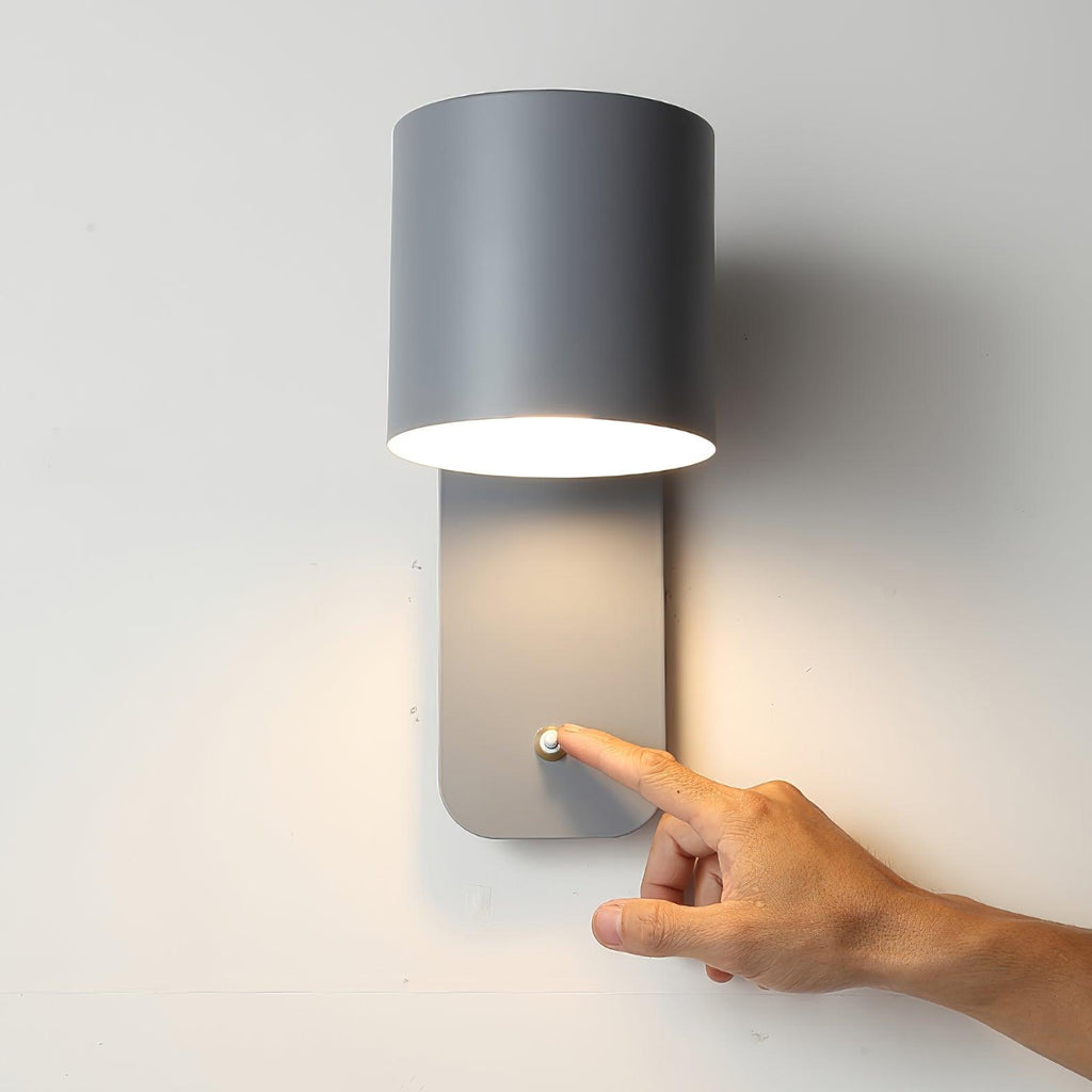 Rotatable Cylinder Wall Lamp | 350-Degree Adjustable, Minimalist Design for Modern Indoor Spaces