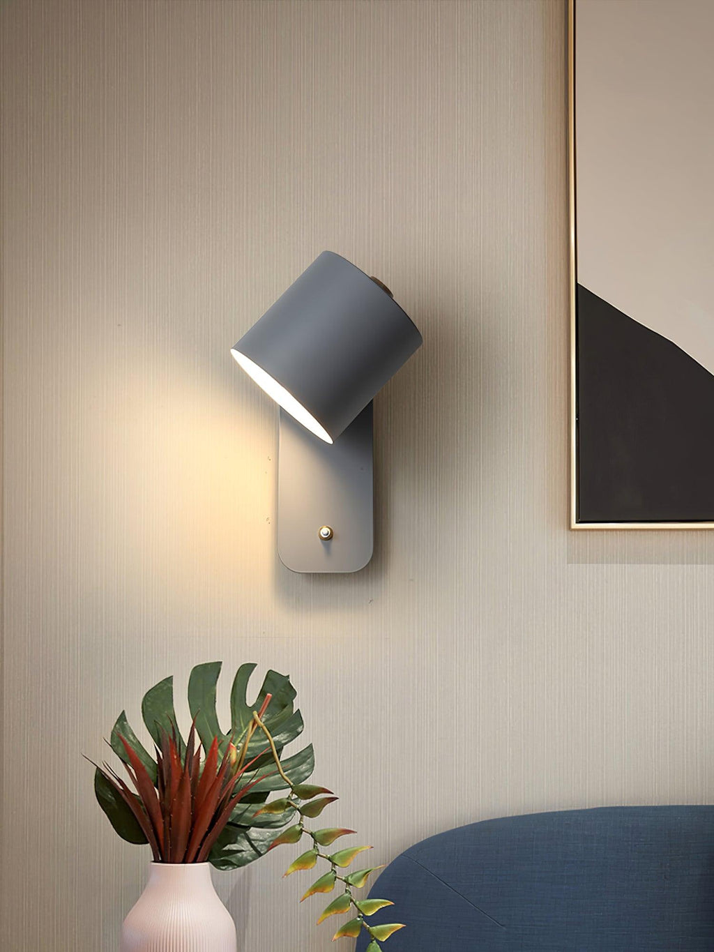 Rotatable Cylinder Wall Lamp | 350-Degree Adjustable, Minimalist Design for Modern Indoor Spaces