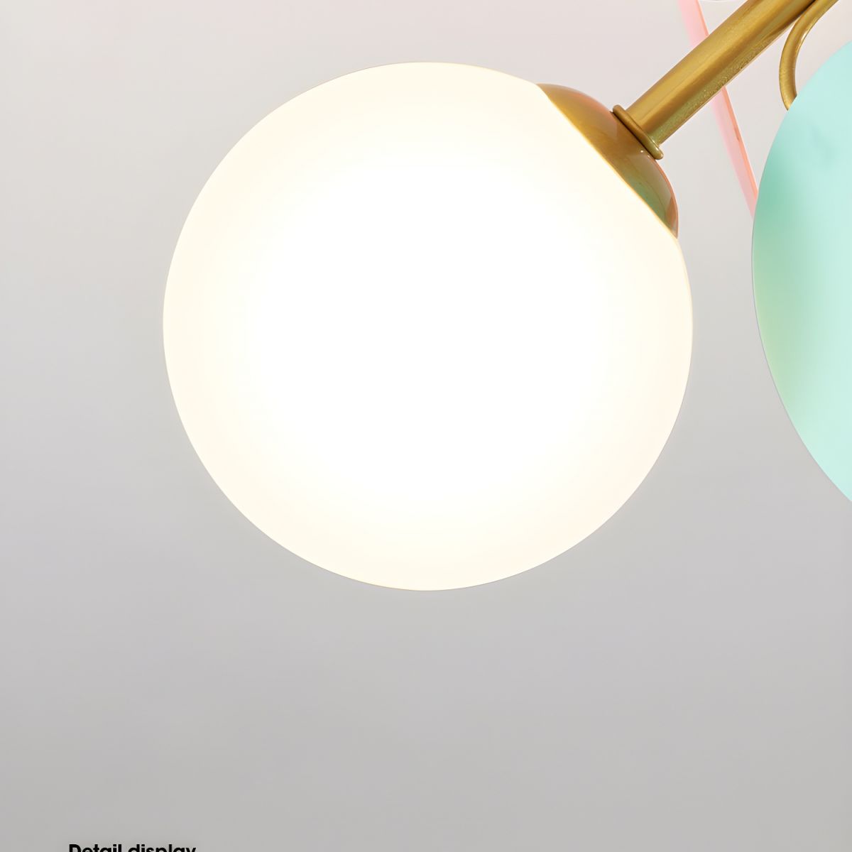 Round Macaron Ceiling Lamp | Colorful Metal & Glass Design for Children's Rooms, Offices & Indoor Spaces