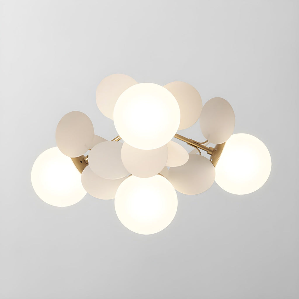 Round Macaron Ceiling Lamp | Colorful Metal & Glass Design for Children's Rooms, Offices & Indoor Spaces