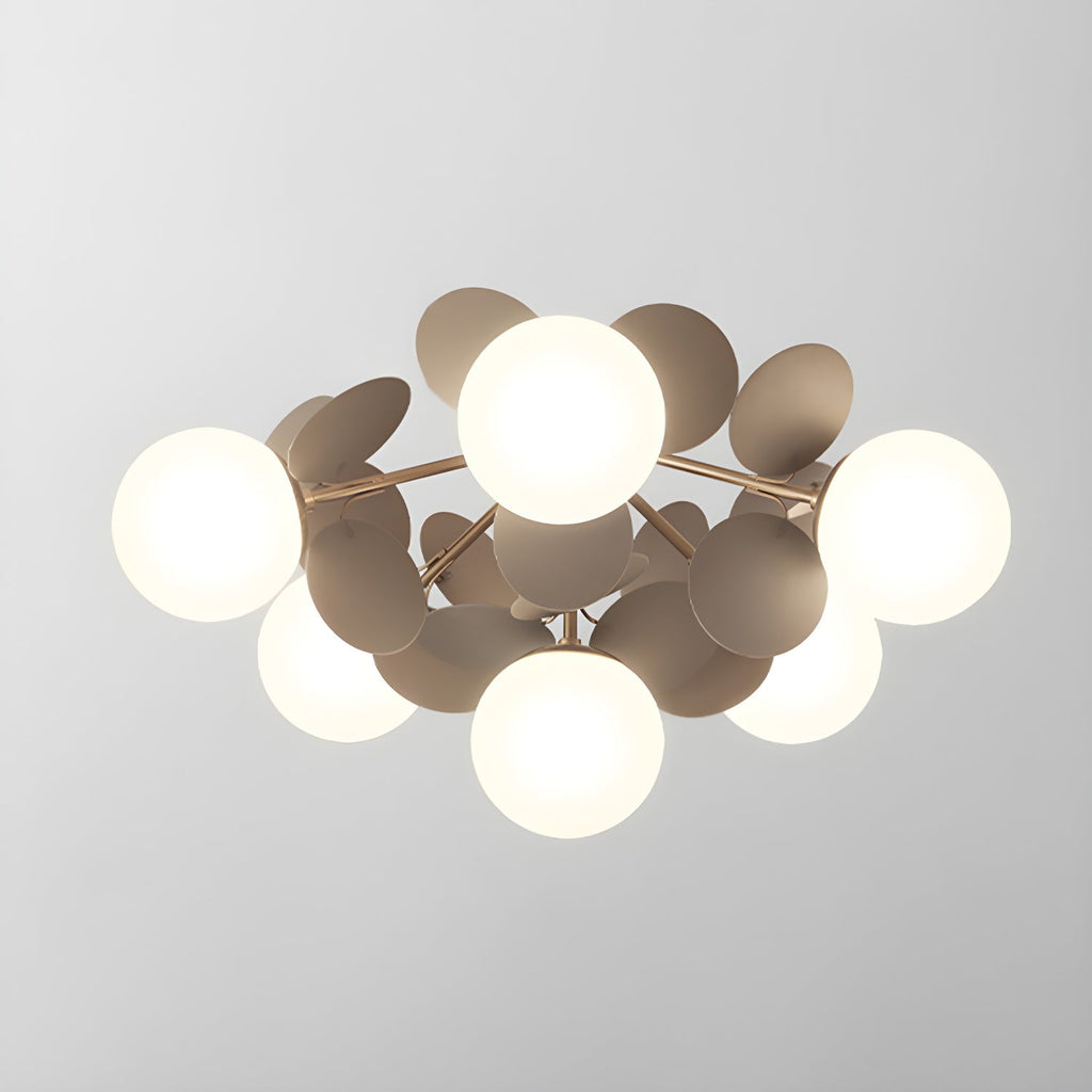 Round Macaron Ceiling Lamp | Colorful Metal & Glass Design for Children's Rooms, Offices & Indoor Spaces