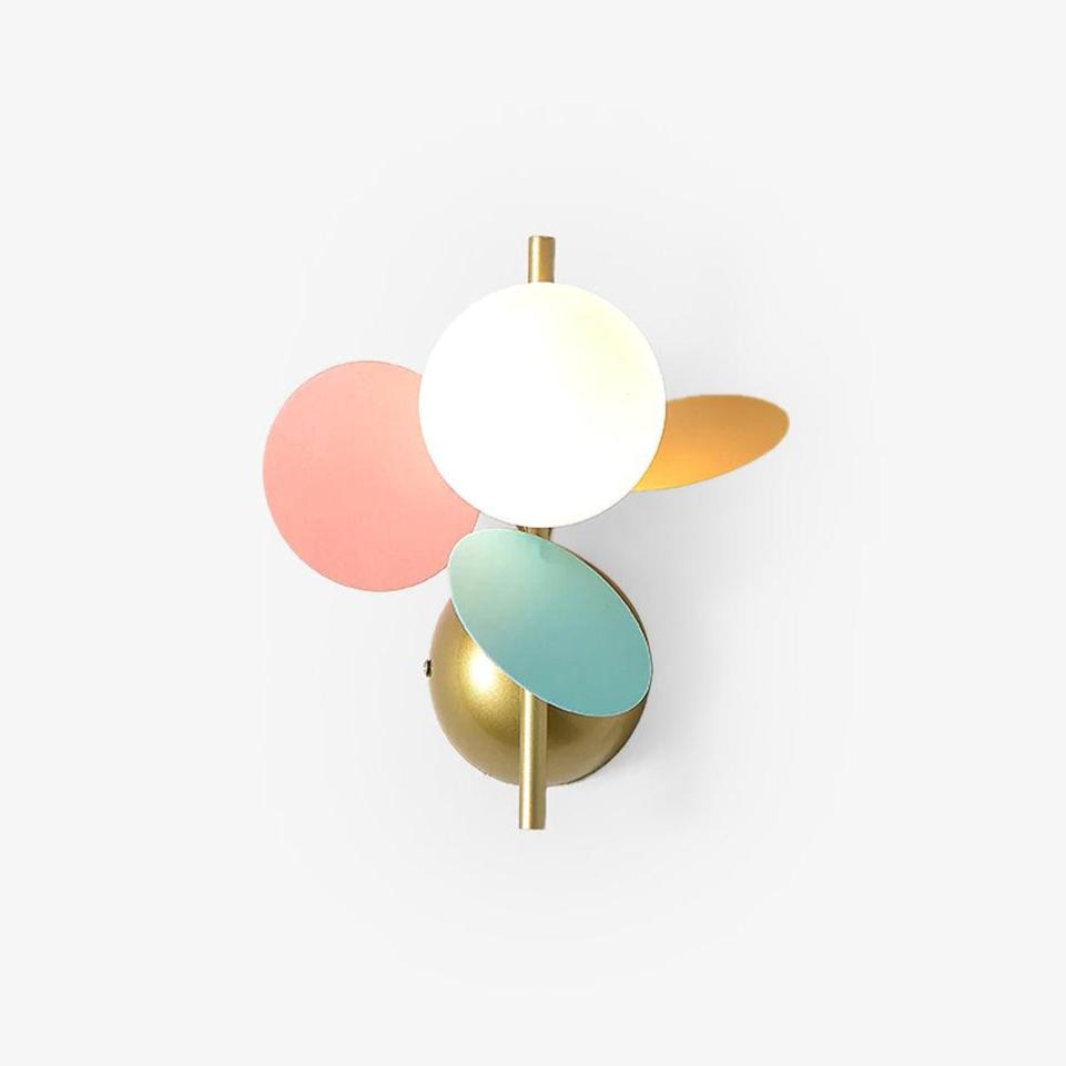 Colored Metal Wall Sconce | Mid-Century Modern Design for Kids' Rooms, Nurseries & Indoor Spaces