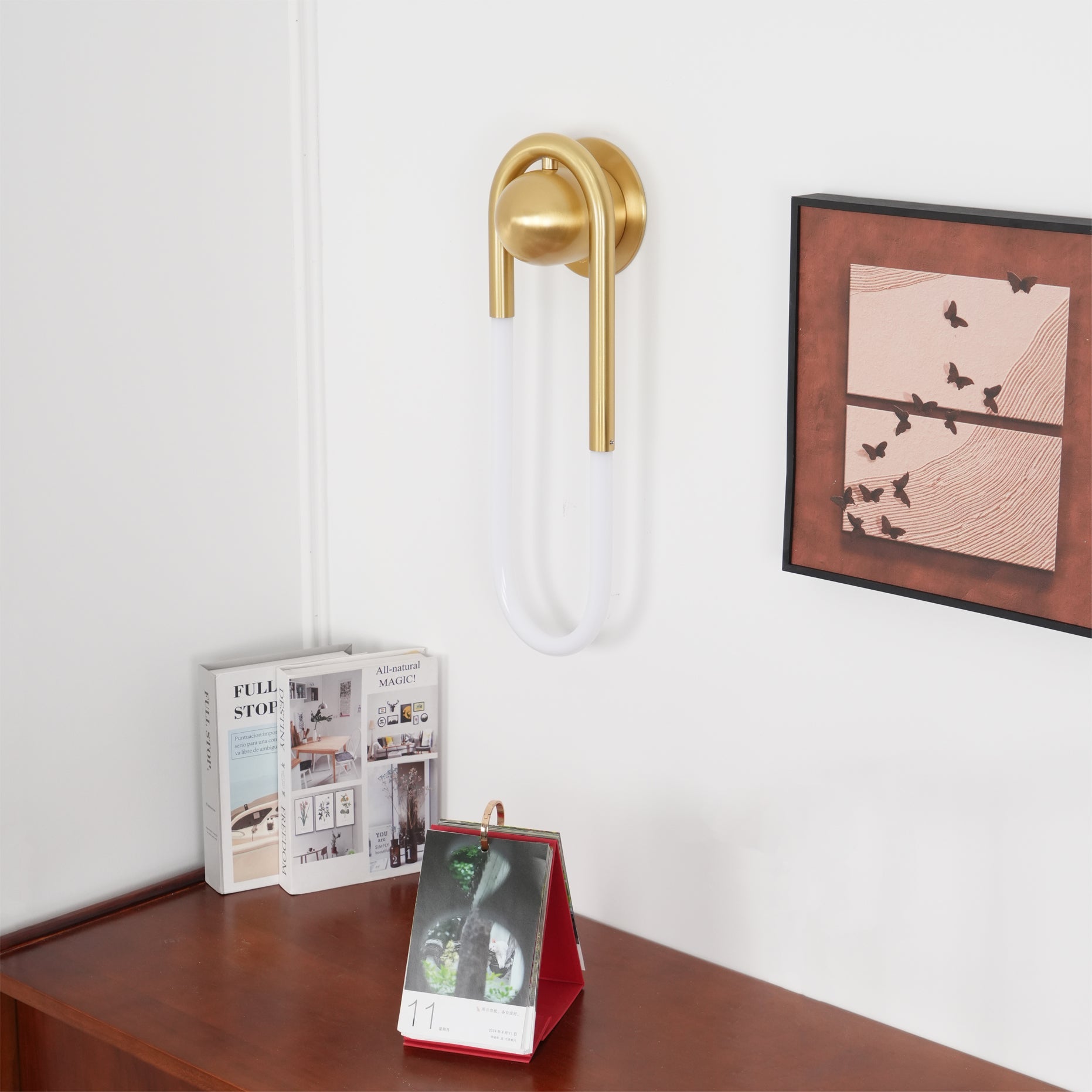 LED Wall Lamp - Rudi Loop Design - Modern Lighting Fixture for Living Room & Bedroom