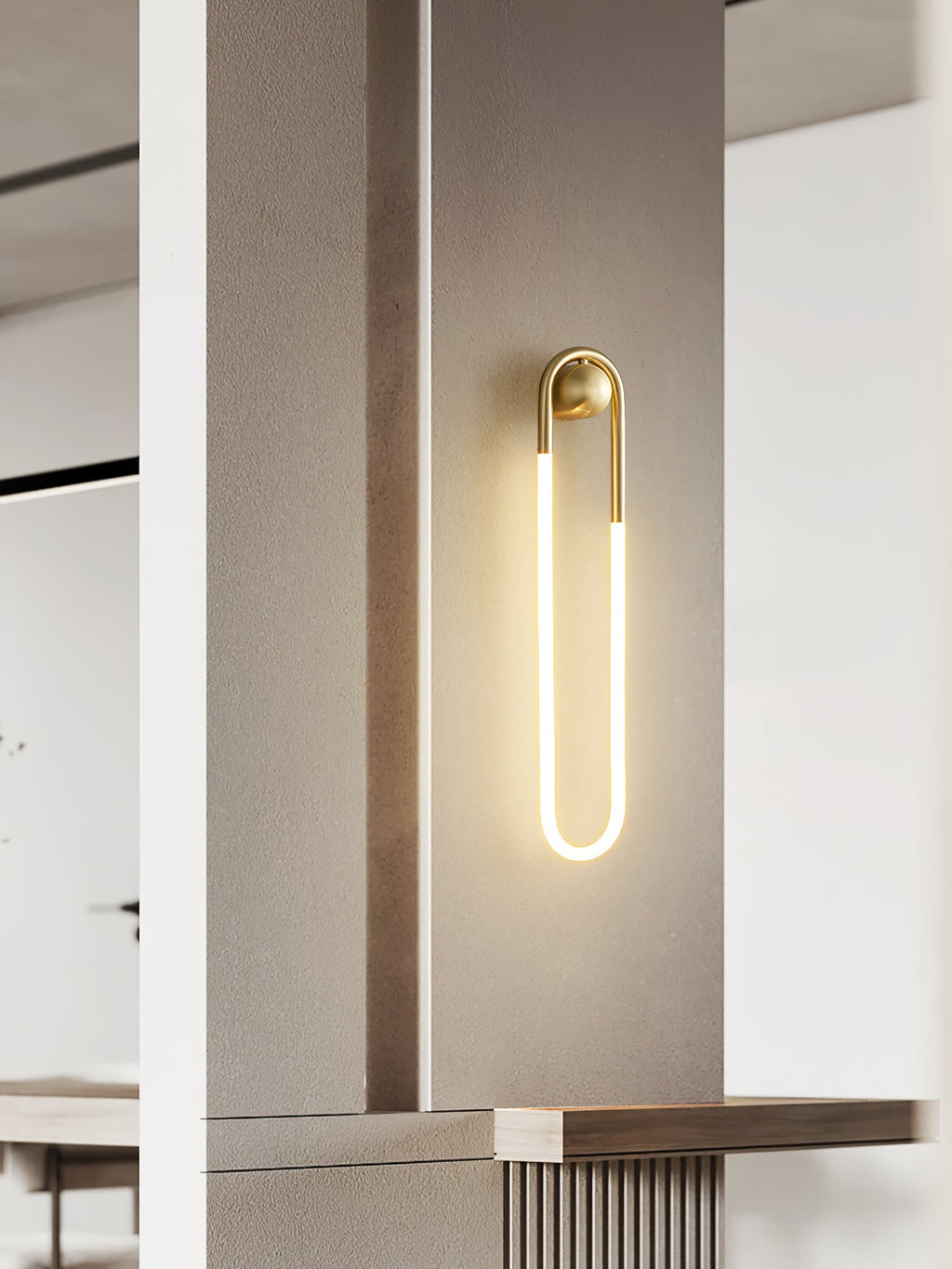 LED Wall Lamp - Rudi Loop Design - Modern Lighting Fixture for Living Room & Bedroom