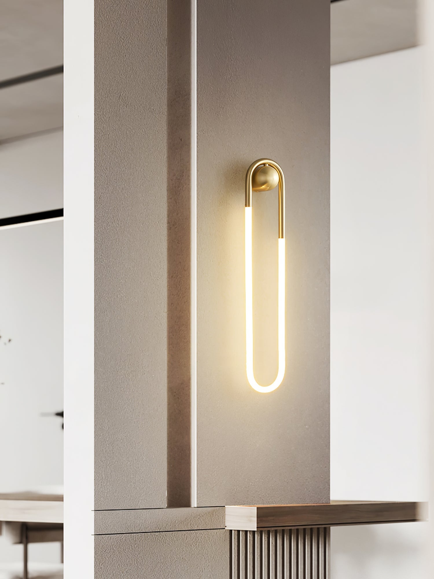 LED Wall Lamp - Rudi Loop Design - Modern Lighting Fixture for Living Room & Bedroom