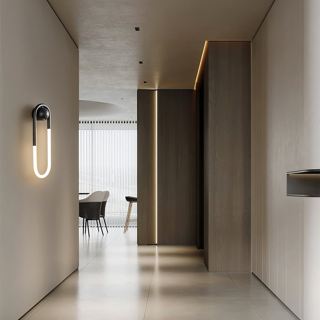 LED Wall Lamp - Rudi Loop Design - Modern Lighting Fixture for Living Room & Bedroom