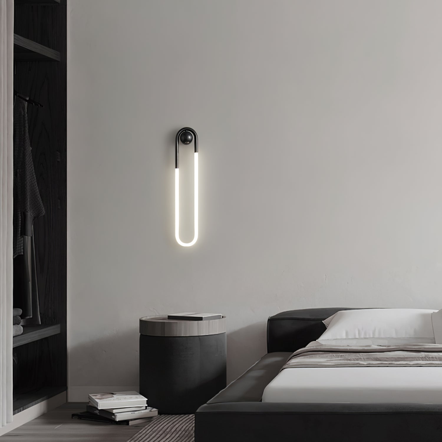 LED Wall Lamp - Rudi Loop Design - Modern Lighting Fixture for Living Room & Bedroom