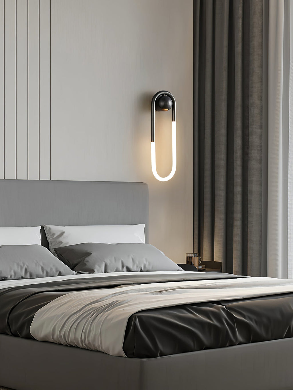 LED Wall Lamp - Rudi Loop Design - Modern Lighting Fixture for Living Room & Bedroom