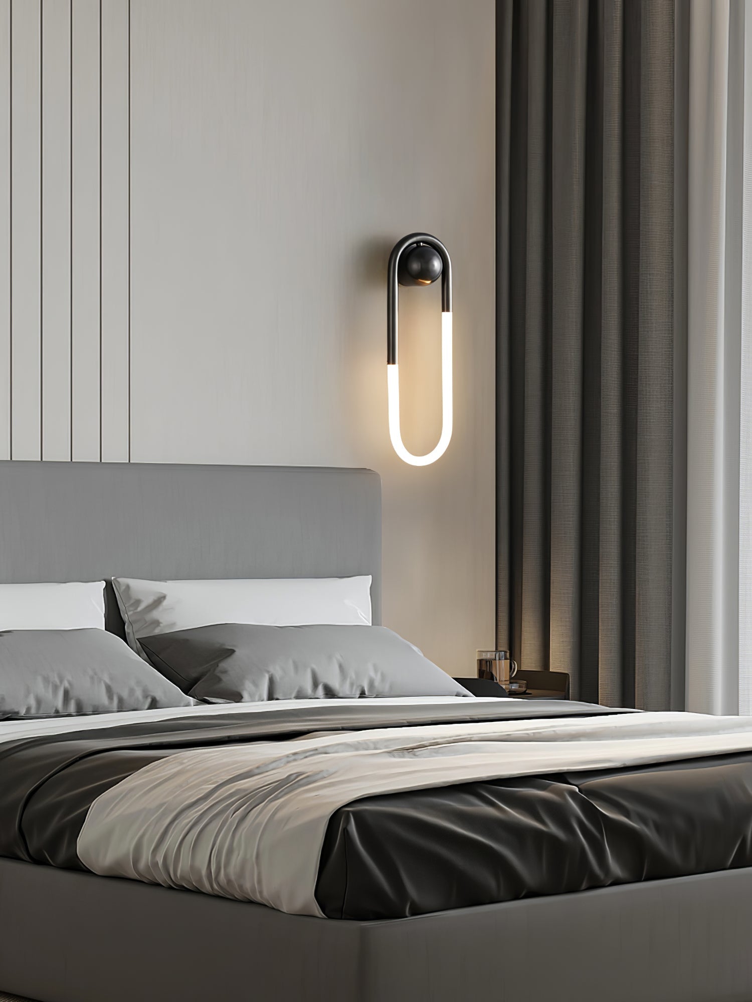LED Wall Lamp - Rudi Loop Design - Modern Lighting Fixture for Living Room & Bedroom