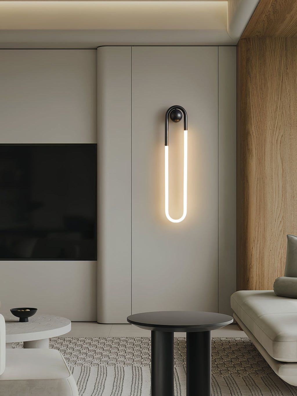 LED Wall Lamp - Rudi Loop Design - Modern Lighting Fixture for Living Room & Bedroom
