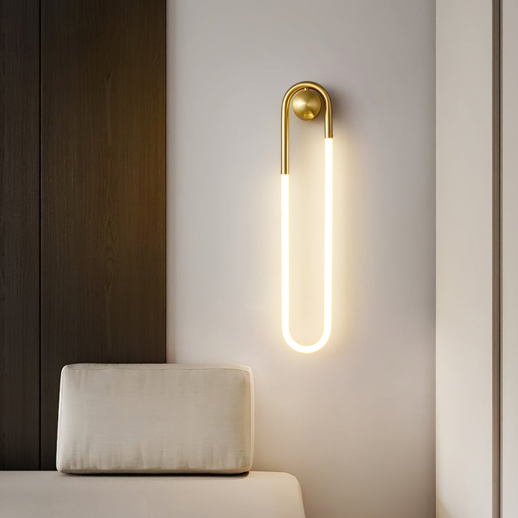 LED Wall Lamp - Rudi Loop Design - Modern Lighting Fixture for Living Room & Bedroom