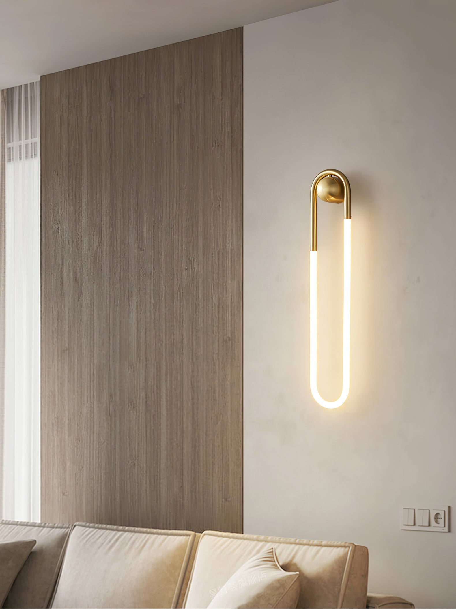 LED Wall Lamp - Rudi Loop Design - Modern Lighting Fixture for Living Room & Bedroom