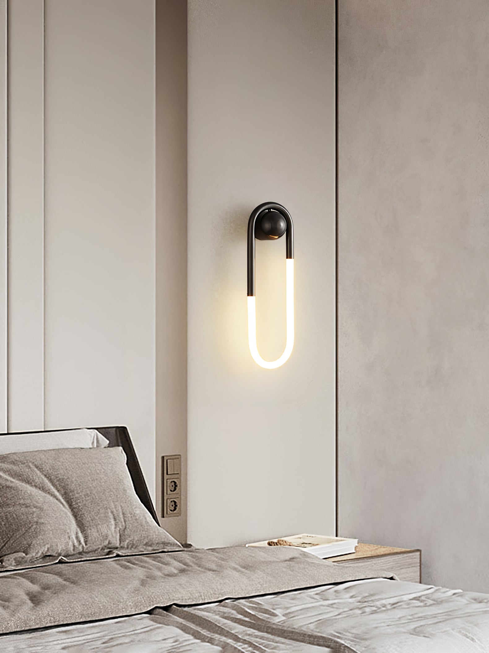 LED Wall Lamp - Rudi Loop Design - Modern Lighting Fixture for Living Room & Bedroom