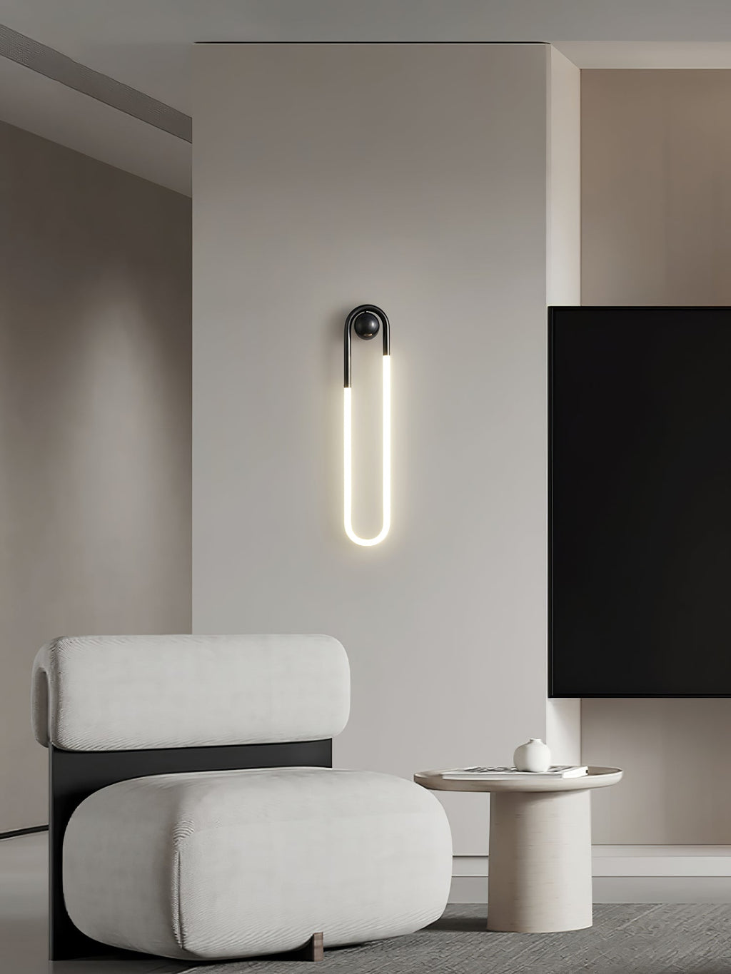 LED Wall Lamp - Rudi Loop Design - Modern Lighting Fixture for Living Room & Bedroom