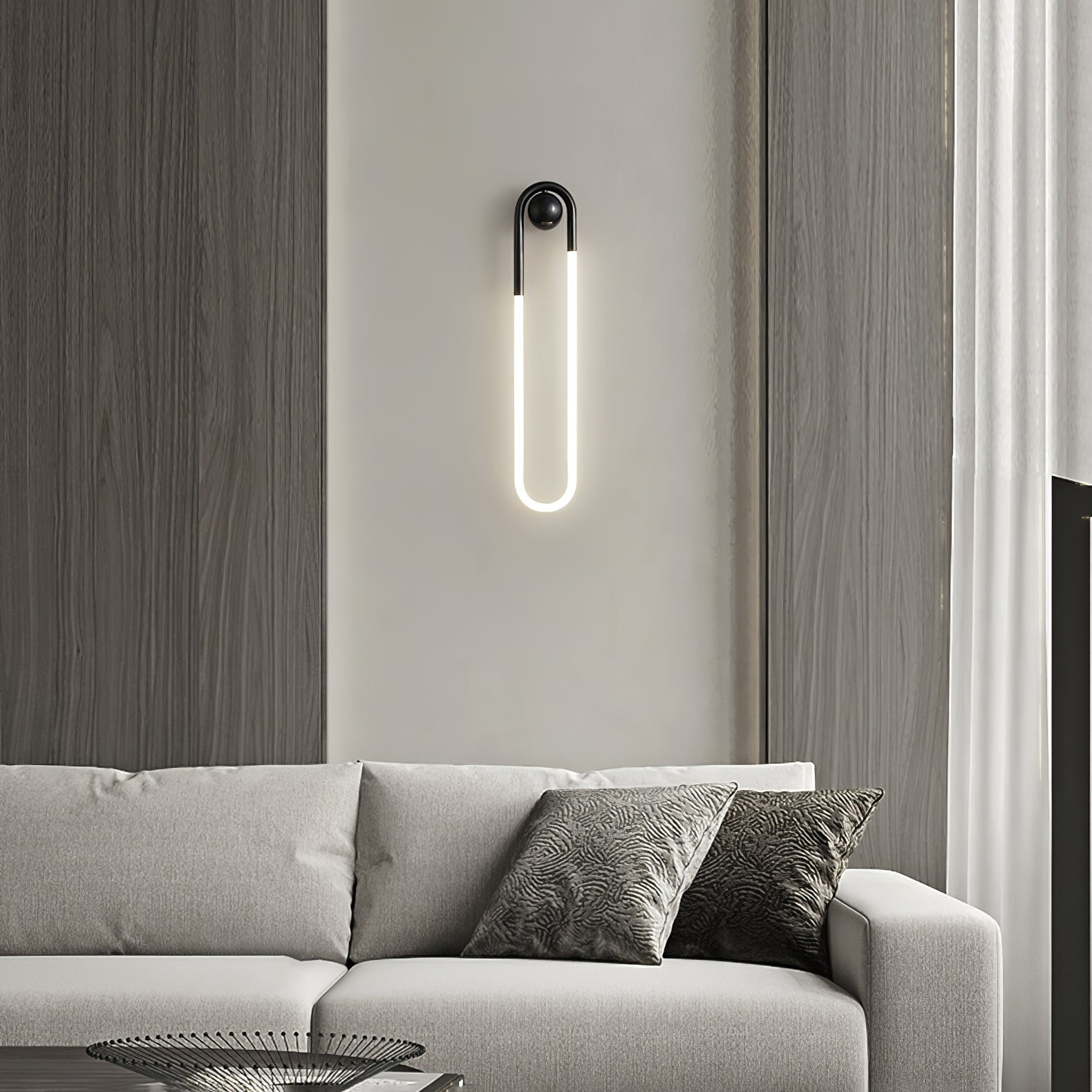 LED Wall Lamp - Rudi Loop Design - Modern Lighting Fixture for Living Room & Bedroom