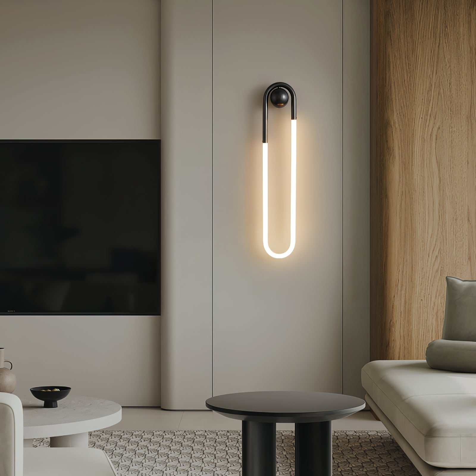 LED Wall Lamp - Rudi Loop Design - Modern Lighting Fixture for Living Room & Bedroom