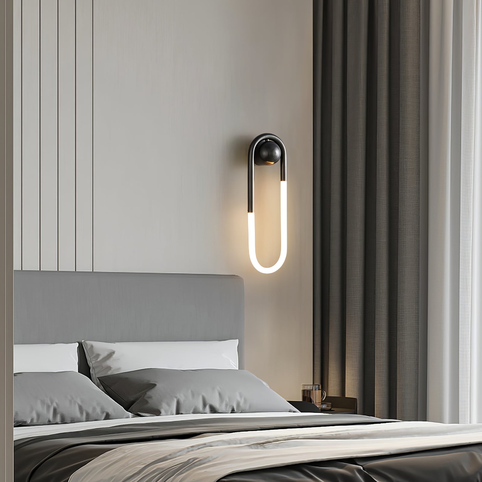 LED Wall Lamp - Rudi Loop Design - Modern Lighting Fixture for Living Room & Bedroom
