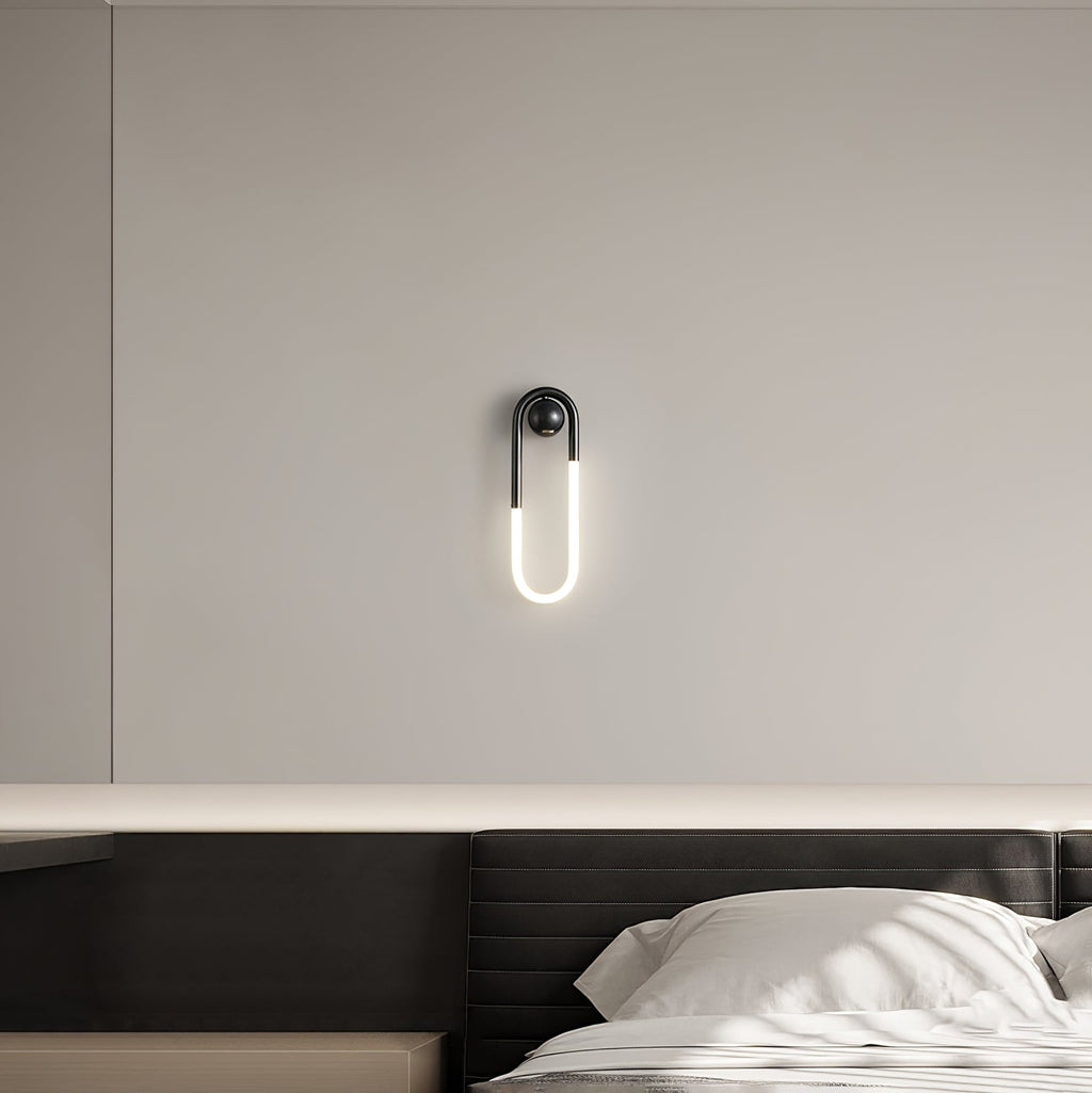 LED Wall Lamp - Rudi Loop Design - Modern Lighting Fixture for Living Room & Bedroom