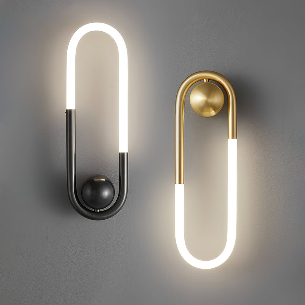 LED Wall Lamp - Rudi Loop Design - Modern Lighting Fixture for Living Room & Bedroom