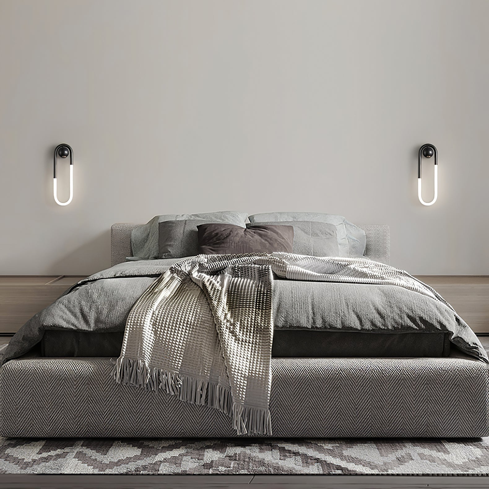 LED Wall Lamp - Rudi Loop Design - Modern Lighting Fixture for Living Room & Bedroom