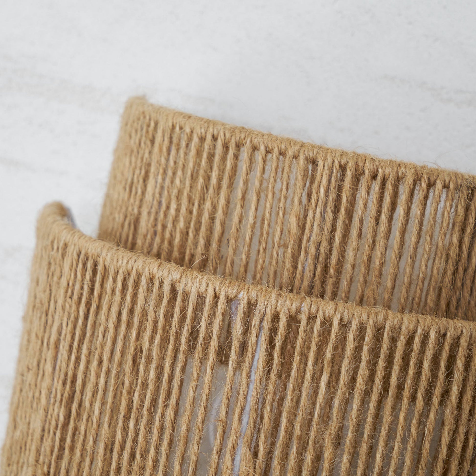 Rustic Weave Wall Lamp | Handwoven Hemp Rope Design for Cozy Indoor Lighting