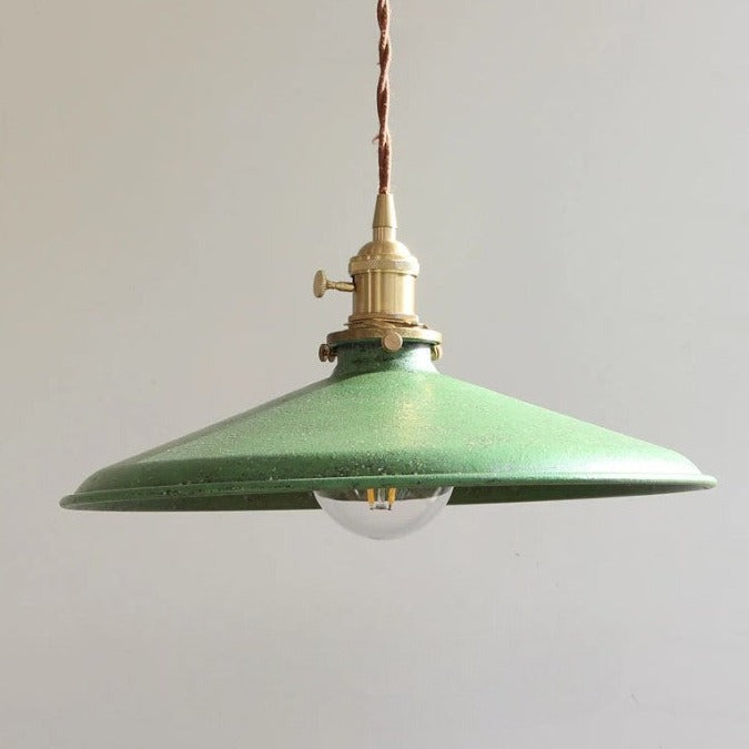 Industrial Vintage Pendant Light Fixture with Metal Shade for Kitchen Island, Bar & Dining Room Lighting