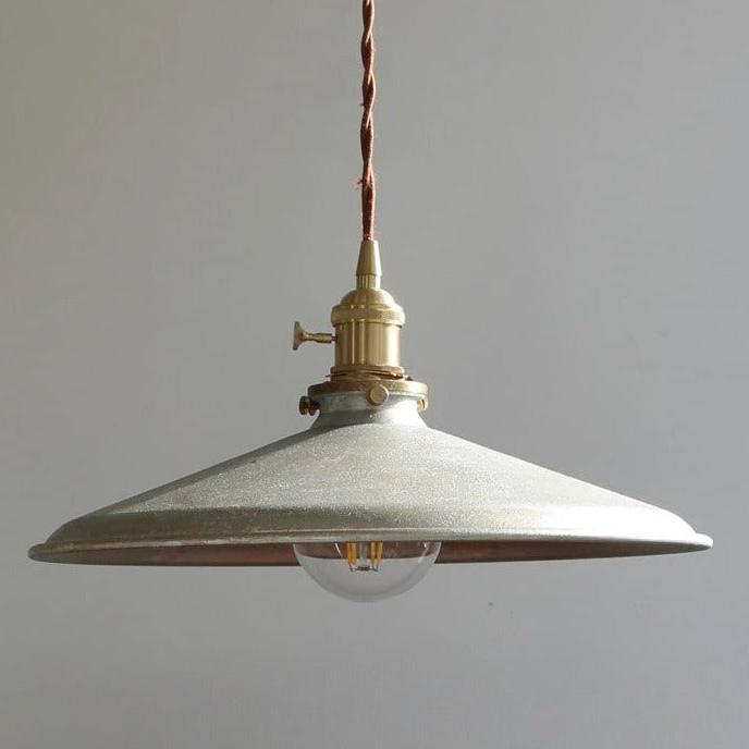 Industrial Vintage Pendant Light Fixture with Metal Shade for Kitchen Island, Bar & Dining Room Lighting