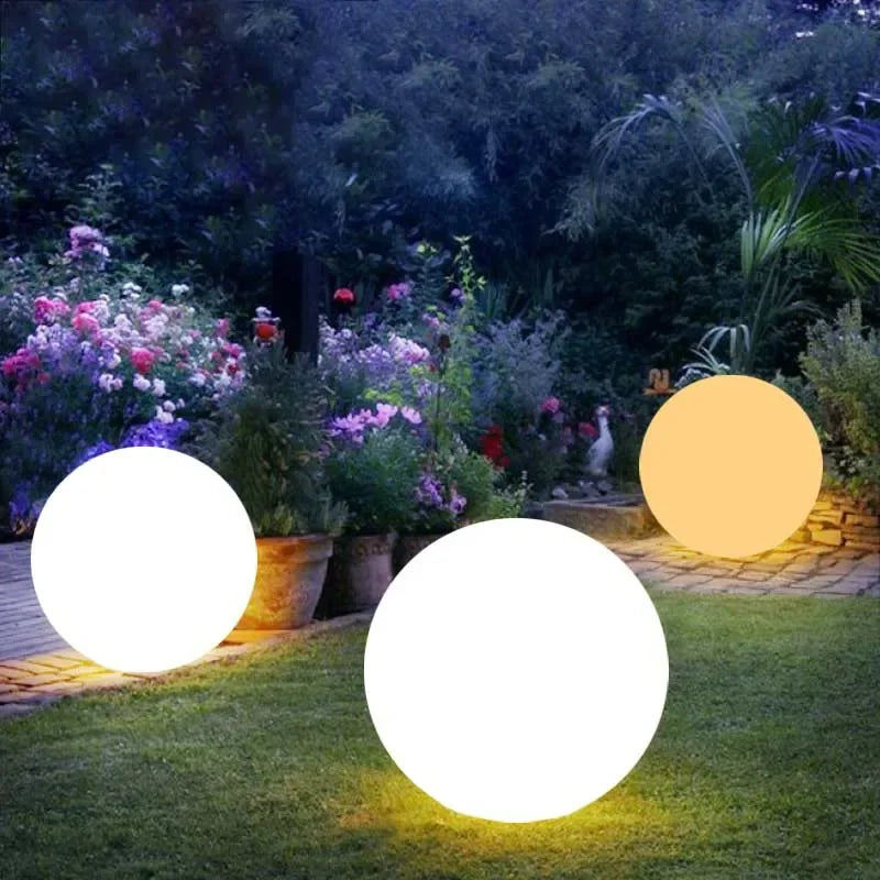 LED Outdoor Waterproof Floating Garden Lights - Ball Shaped Lawn Lamps for Weddings, Parties, and Pool Decor