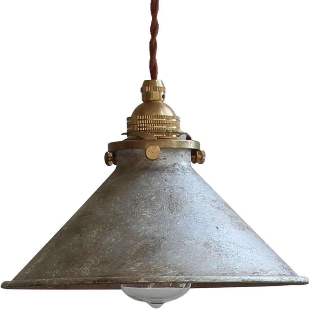 Industrial Vintage Pendant Light Fixture with Metal Shade for Kitchen Island, Bar & Dining Room Lighting