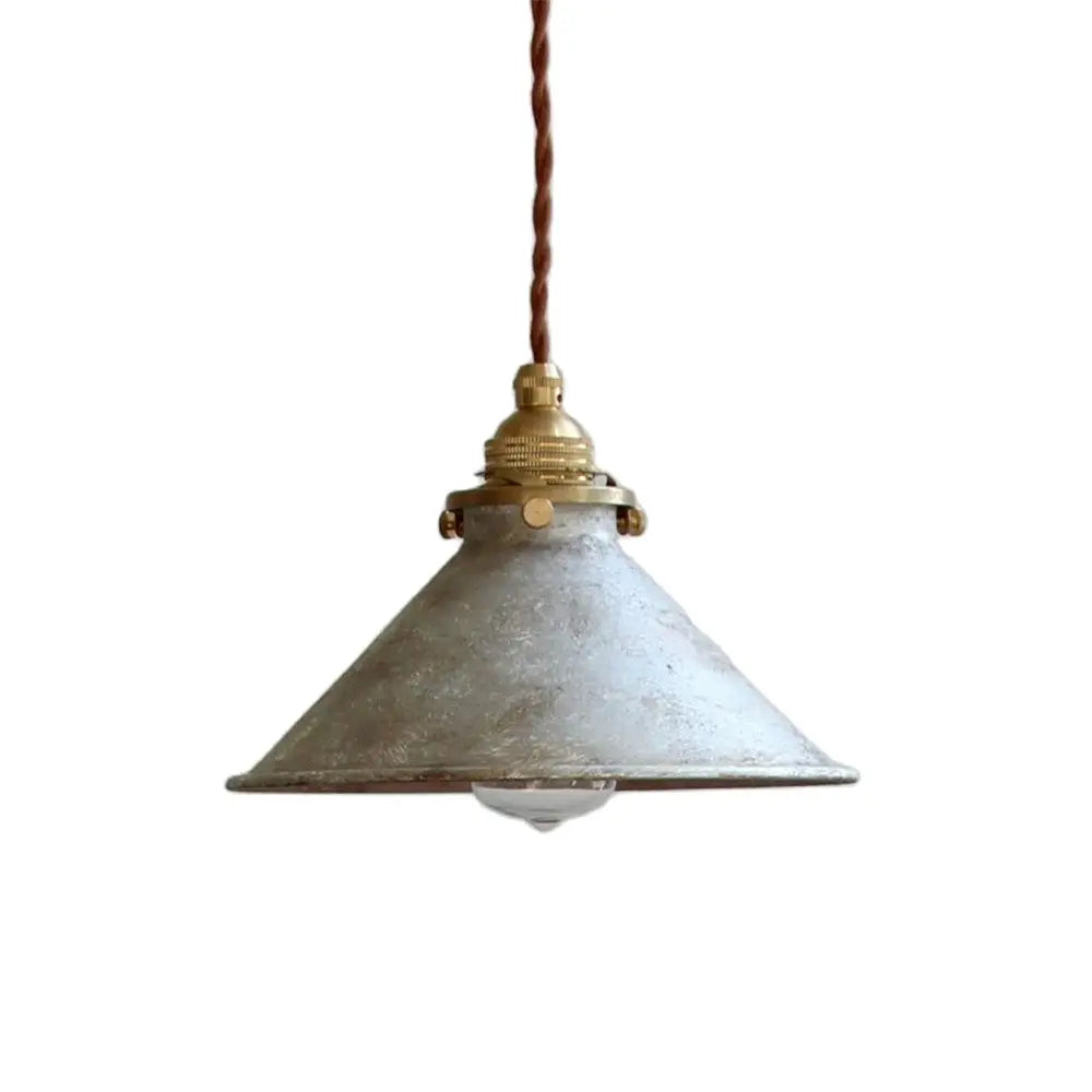Industrial Vintage Pendant Light Fixture with Metal Shade for Kitchen Island, Bar & Dining Room Lighting