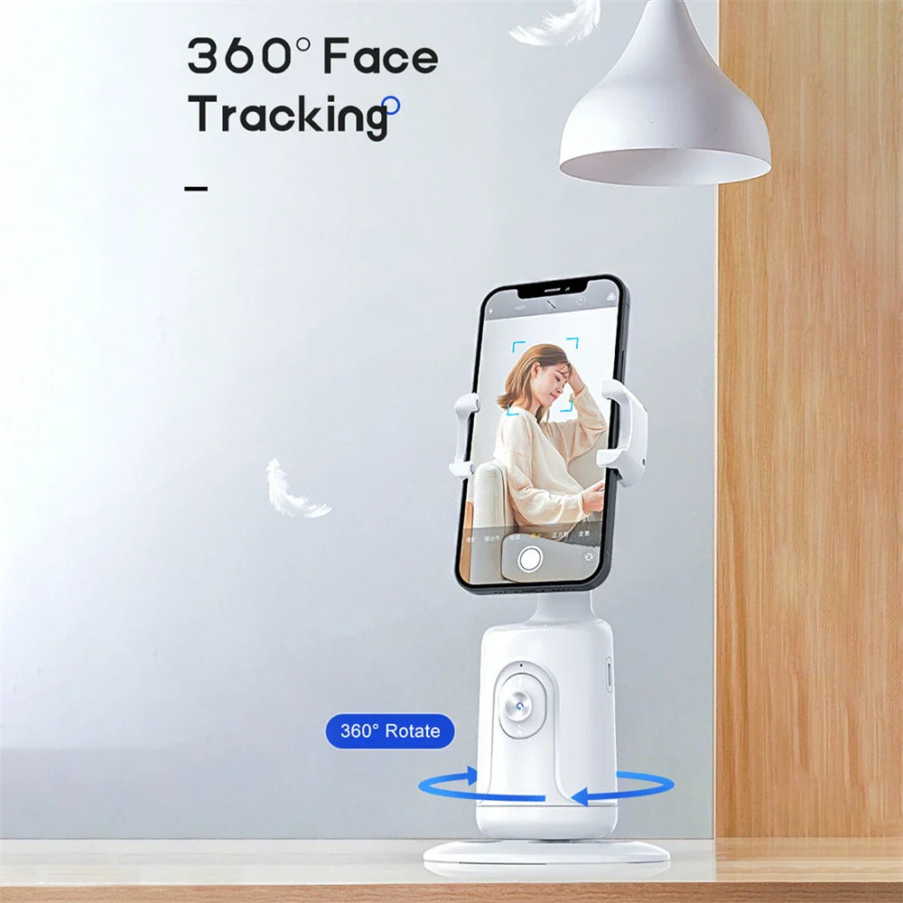 360° Face Tracking Phone Holder | Auto Tracking Gimbal with Gesture Control for Smartphones