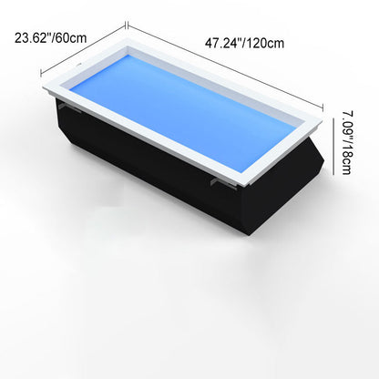 LED Flush Mount Ceiling Light - Modern Smart Blue Sky Aluminum Fixture for Home, Kitchen & Living Room Lighting