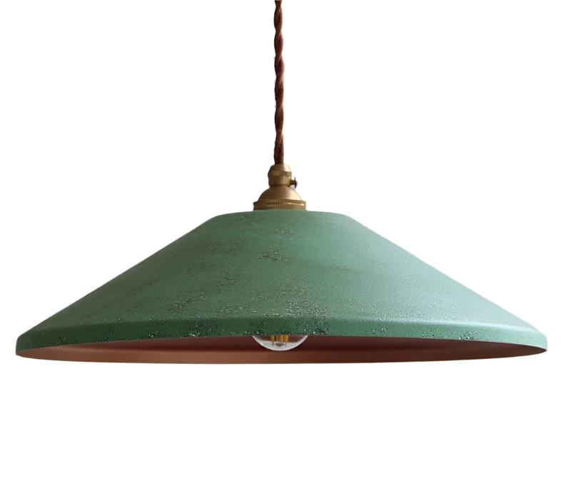 Industrial Vintage Pendant Light Fixture with Metal Shade for Kitchen Island, Bar & Dining Room Lighting