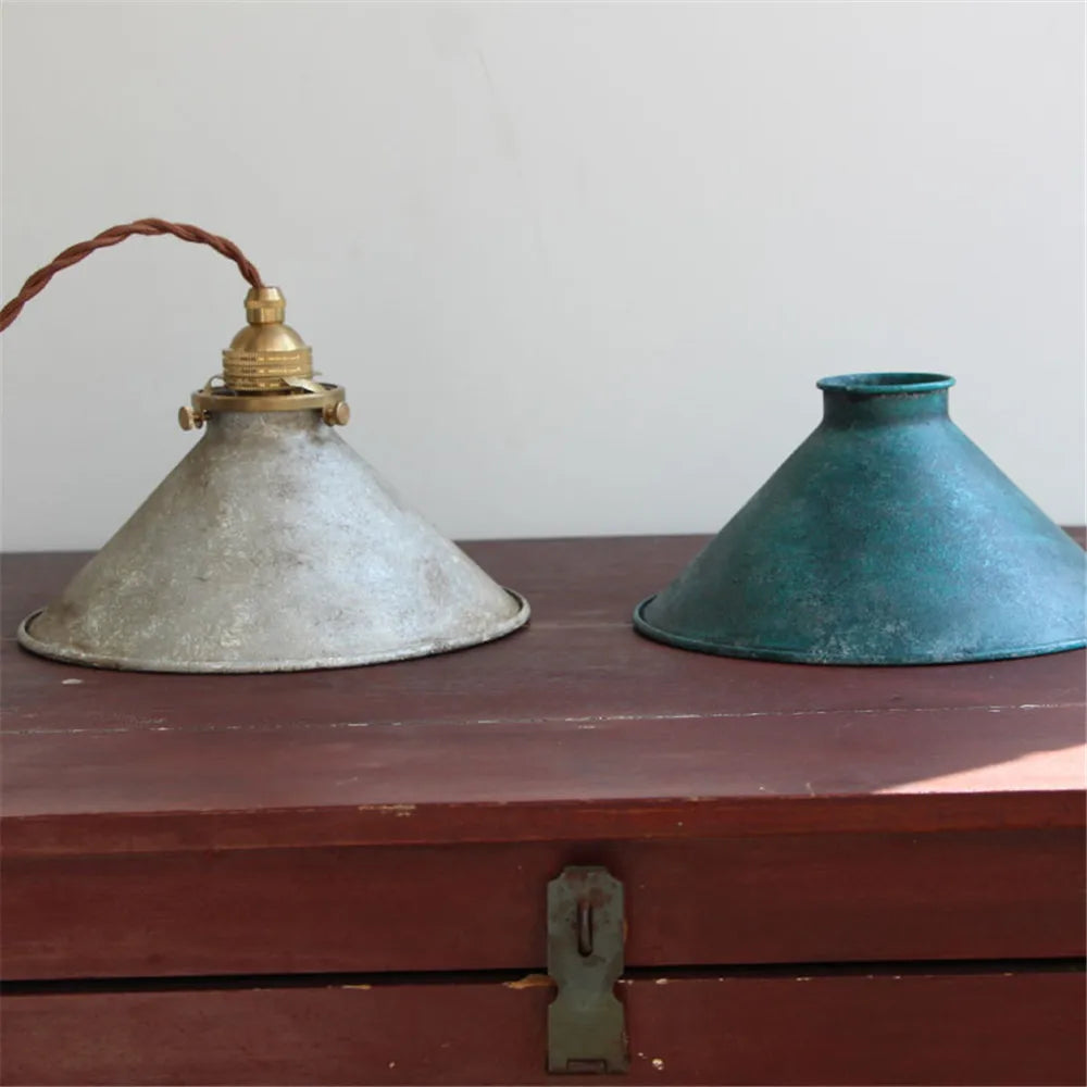 Industrial Vintage Pendant Light Fixture with Metal Shade for Kitchen Island, Bar & Dining Room Lighting
