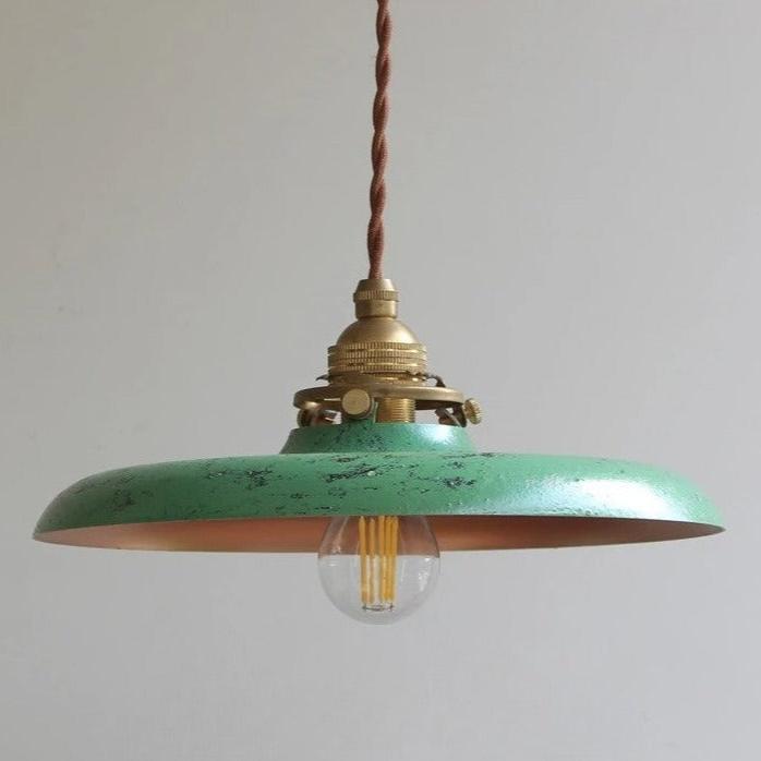 Industrial Vintage Pendant Light Fixture with Metal Shade for Kitchen Island, Bar & Dining Room Lighting