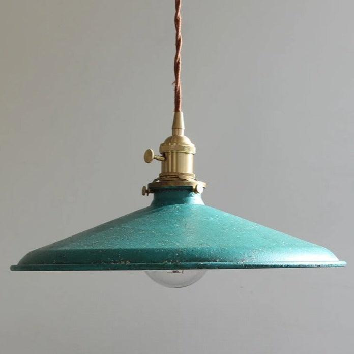 Industrial Vintage Pendant Light Fixture with Metal Shade for Kitchen Island, Bar & Dining Room Lighting