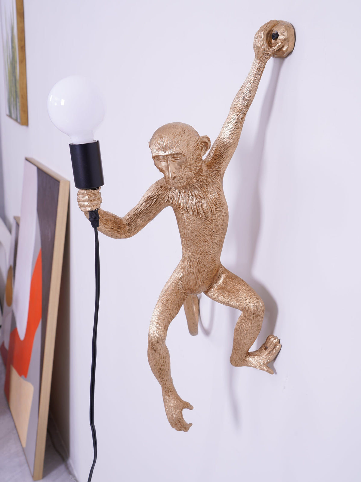 Led Monkey LED Monkey Wall Lamp - Unique Animal Design Fixture for Kids' Rooms, N ...