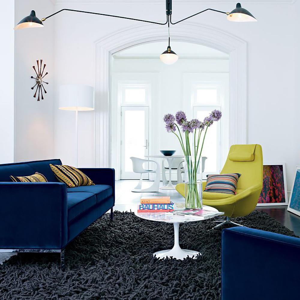 Three Arm Ceiling Light | Metal & Aluminum, Indoor Use for Modern Home Decor