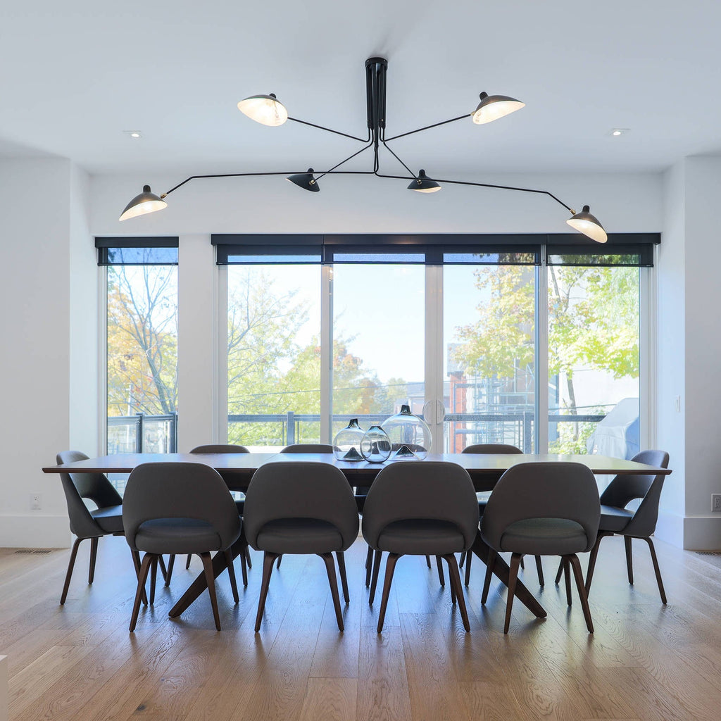 Three Arm Ceiling Light | Metal & Aluminum, Indoor Use for Modern Home Decor