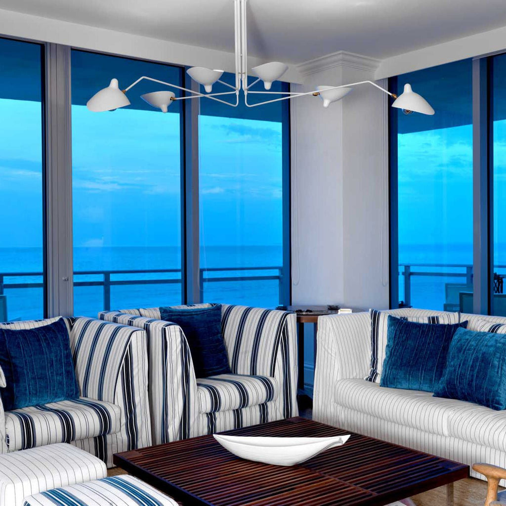 Three Arm Ceiling Light | Metal & Aluminum, Indoor Use for Modern Home Decor