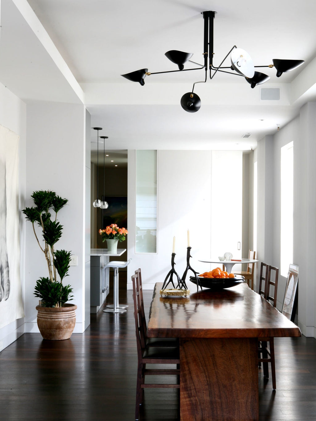 Three Arm Ceiling Light | Metal & Aluminum, Indoor Use for Modern Home Decor