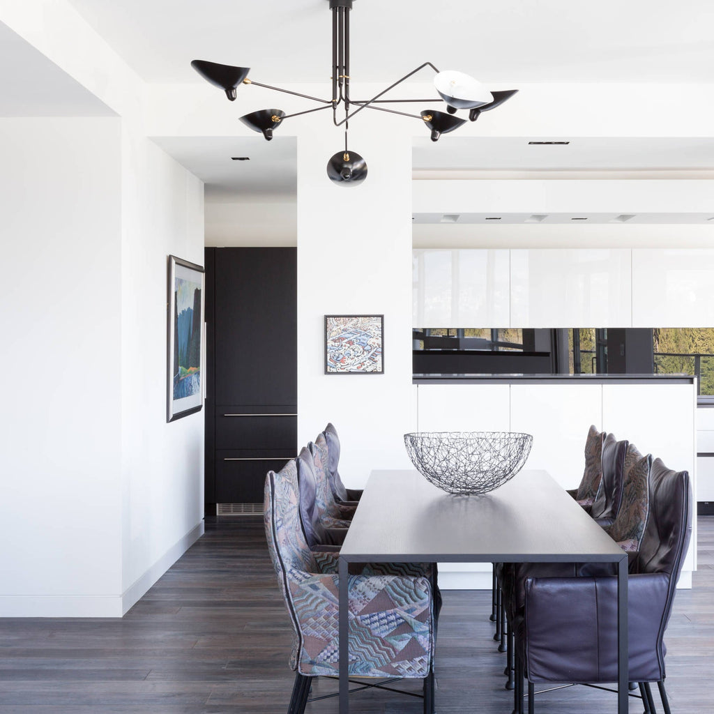 Three Arm Ceiling Light | Metal & Aluminum, Indoor Use for Modern Home Decor