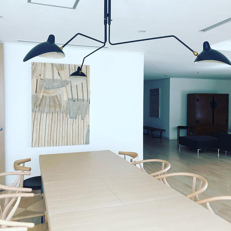 Three Arm Ceiling Light | Metal & Aluminum, Indoor Use for Modern Home Decor