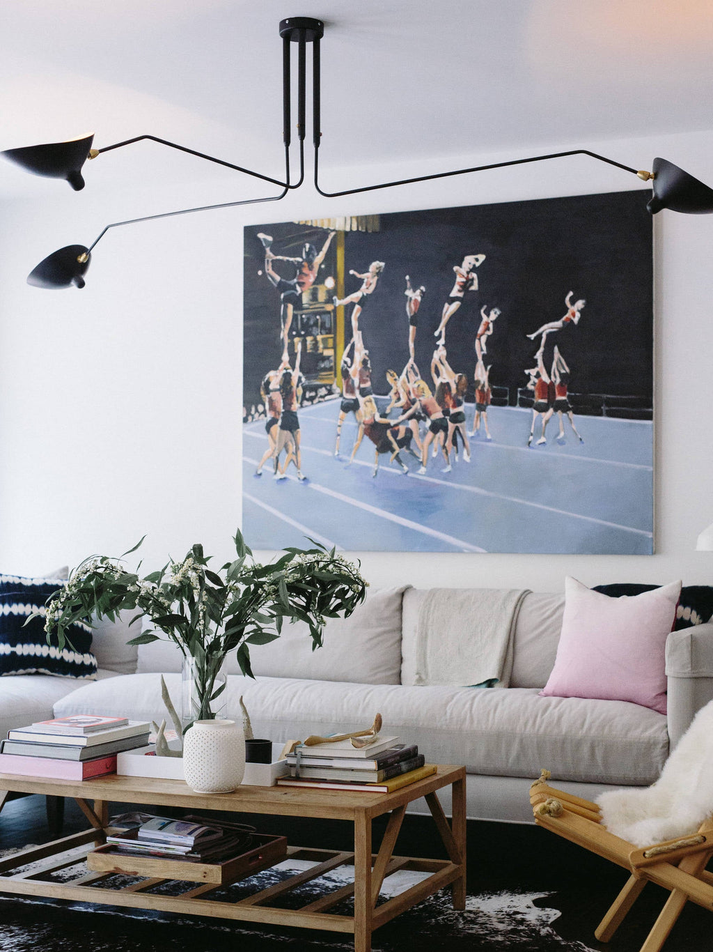 Three Arm Ceiling Light | Metal & Aluminum, Indoor Use for Modern Home Decor